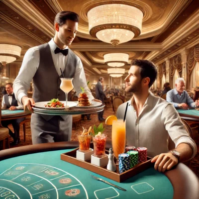 alt= "Bellagio Casino tableside dining"