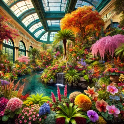 alt= "Conservatory & Botanical Gardens at Bellagio"