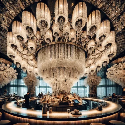 alt= "Chandelier Bar, Cosmopolitan hotel"