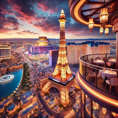 alt= "Eiffel Tower Viewing Deck, Paris Las Vegas"