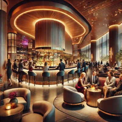 alt= "ARIA Resort Lobby"