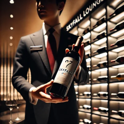 alt= "Wine cellar, Skyfall at Delano"