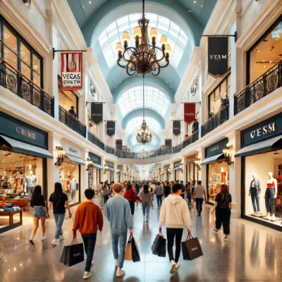 alt= "Shopping at Las Vegas South Premium Outlets"