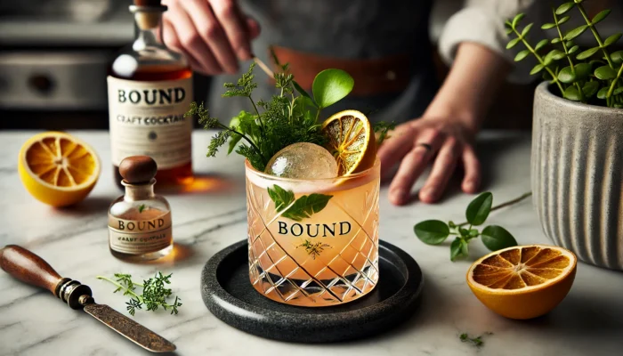 alt= "Cocktails at Bound"
