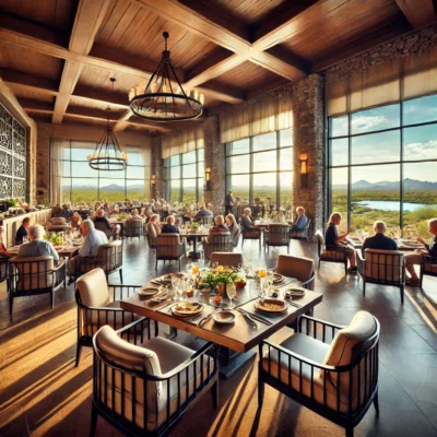 alt= "Dining at The Summit Club"