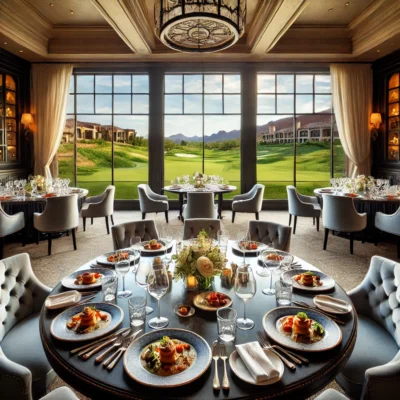 alt= "Dining at Southern Highlands Golf Club"