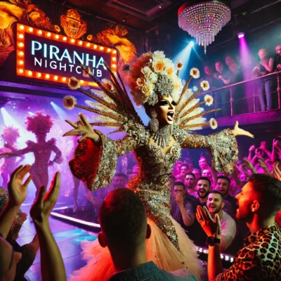 alt= "Drag Show at Piranha Nightclub" 