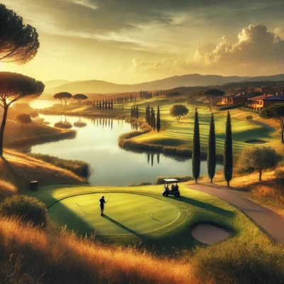 alt="Golfer at Siena Golf Club"