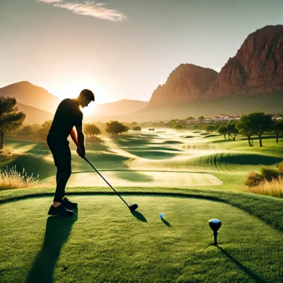 alt= "Early morning game at Red Rock Country Club"