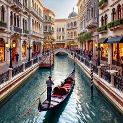 alt= "Attractions at The Grand Canal Shoppes" 