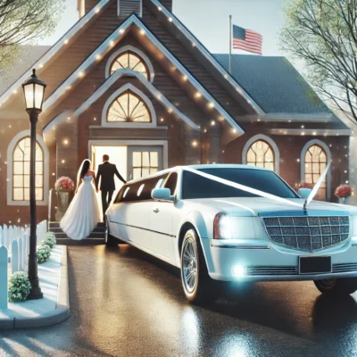 alt= "Wedding transport at Mon Bel Ami"
