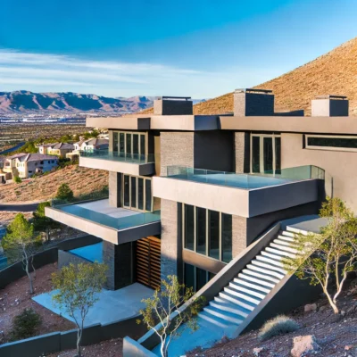 alt= "Custom-built home at Dragonridge Golf Course"