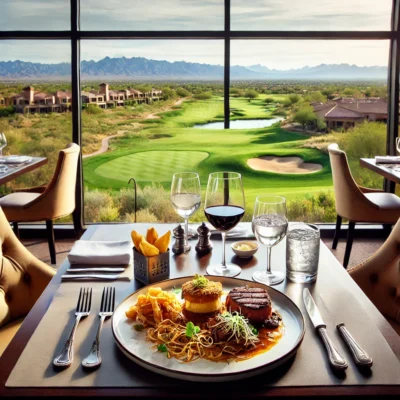 alt= "Dining at Spanish Trail Country Club"