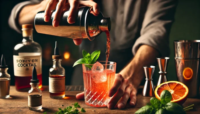 alt= "Craft cocktails at Bound"