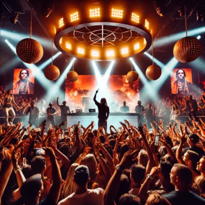 alt= "Live performance at Drai's Nightclub"