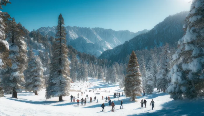 alt= "Winter scene on Christmas Day"