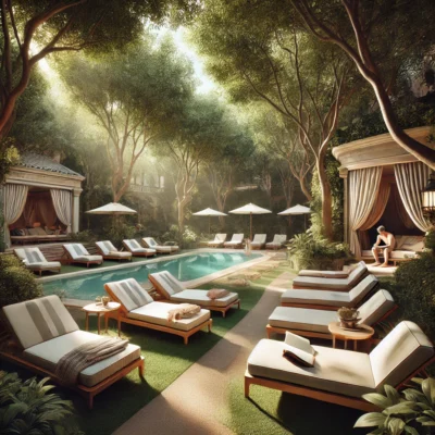 alt= "Private pool at Venetian Resort"