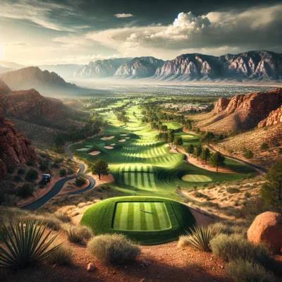 alt= "Mountain course at Angel Park Golf Club"