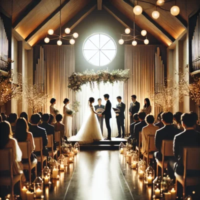 alt= "Ceremony at Luxor Wedding Chapel"