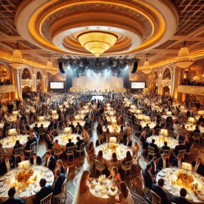 alt= "Wedding reception at Wynn Las Vegas"