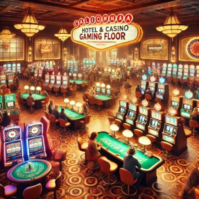 alt= "Gaming floor, California Hotel Las Vegas"