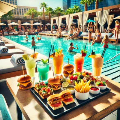 alt= "Food and drink at The LINQ Hotel + Experience"