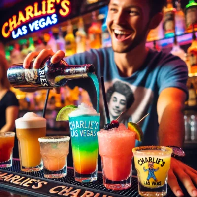 alt= "Drinks at Charlie's Las Vegas"
