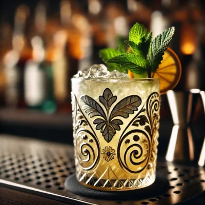 alt= "Craft cocktail at Downtown Cocktail Lounge"