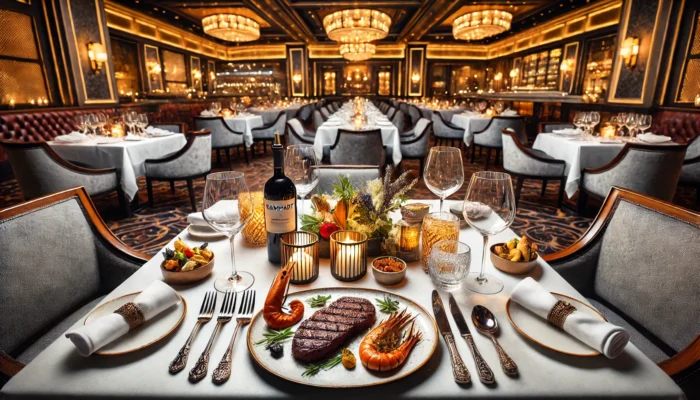alt= "Dining at Rampart Casino"