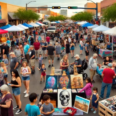 alt= "Attendees at First Friday Las Vegas"