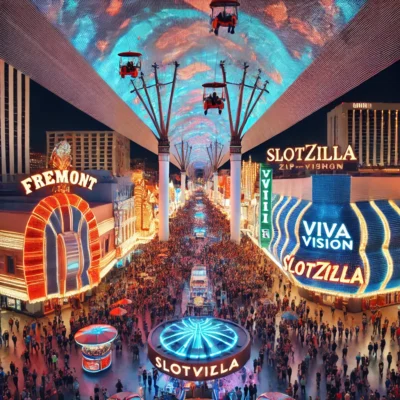 alt= "Fremont Street near The Tank, Golden Nugget"