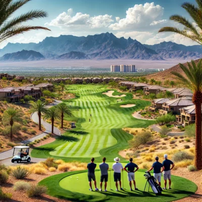 alt= "Golfers at The Summit Club"