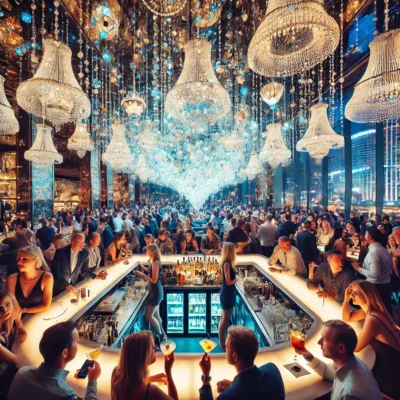alt= "Cocktails at The Chandelier"
