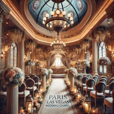alt= "Inside Paris Las Vegas Wedding Chapel"