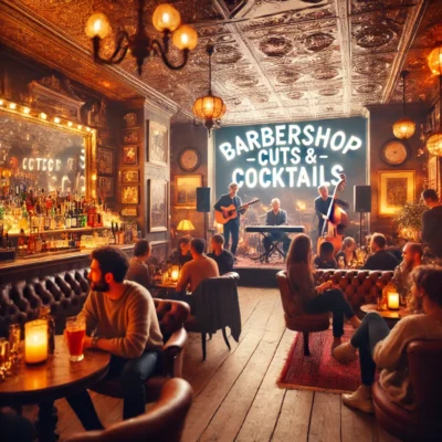 alt= "Inside Barbershop Cuts & Cocktails"