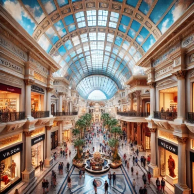 alt= "Inside The Forum Shops at Caesars Palace"