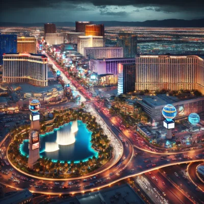 alt= "Las Vegas Strip near Zouk Nightclub"