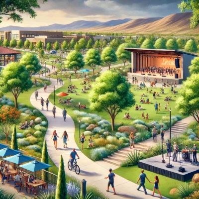 alt= "Outdoor entertainment near Klondike Sunset Casino"