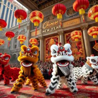 alt= "traditional Chinese performance for Chinese New Year"