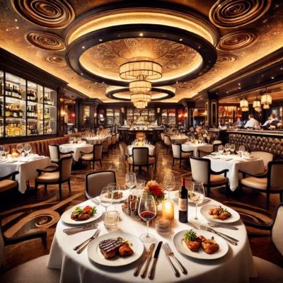 alt= "Dining at Treasure Island Las Vegas"