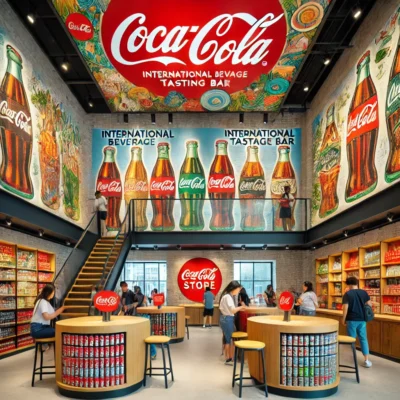 alt= "Inside Coca Cola Store"