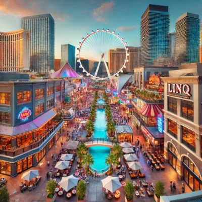 alt= "LINQ Promenade near Brooklyn Bowl"