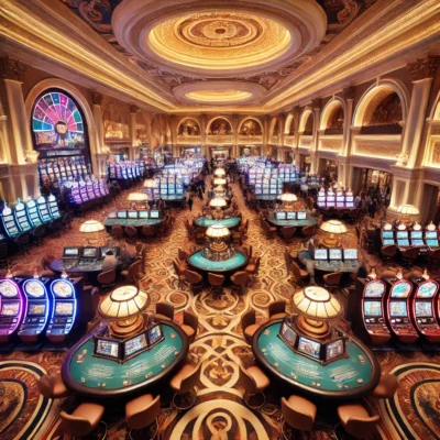 alt= "Casino floor, The Palazzo Las Vegas"