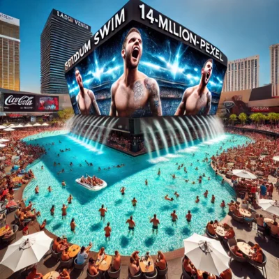 alt= "Screen at Stadium Swim"