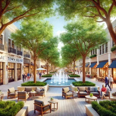 alt= "Town Square Las Vegas pedestrian pathways"