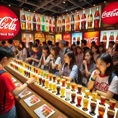 alt= "Tasting experience at Coca Cola Store"