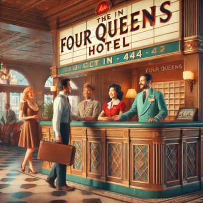 alt= "Guests at Four Queens Hotel"