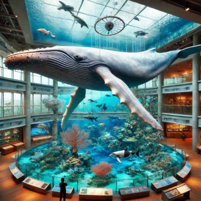 alt= "Marine-Life exhibit, Las Vegas natural History Museum"