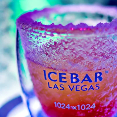 alt= "Cocktails at ICEBAR Las Vegas"