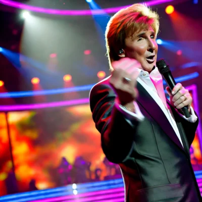 alt= "Barry Manilow on stage"